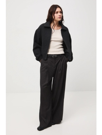 μπουφάν bomber medicine χρώμα γκρι κύριο υλικό 90%