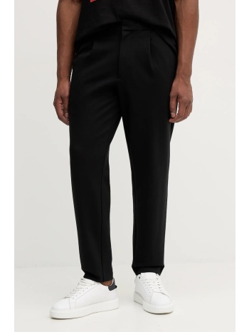 παντελόνι calvin klein χρώμα μαύρο, lv04le613g κύριο