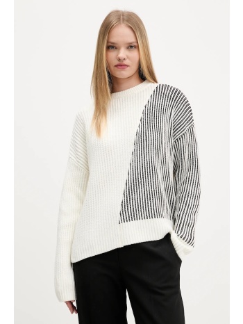 πουλόβερ desigual nome χρώμα μπεζ, 25wwjf26 60% βαμβάκι