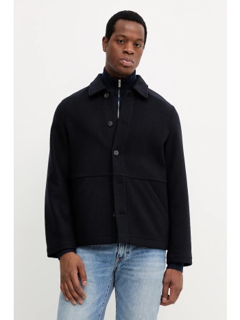 παλτό με προσθήκη μαλλιού marc o`polo χρώμα ναυτικό μπλε