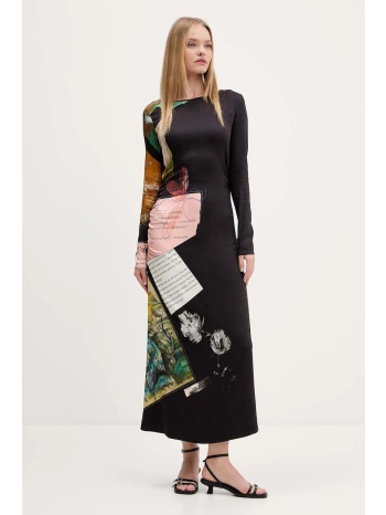 φόρεμα desigual patch fiona χρώμα μαύρο, 25wwvw08 97%