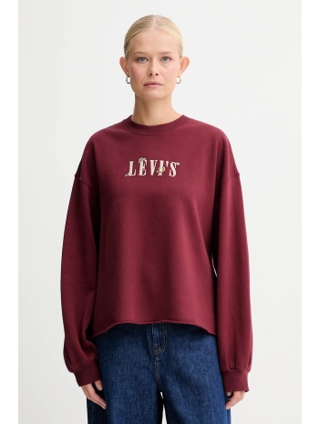 μπλούζα levi`s χρώμα μπορντό, 003re 88% βαμβάκι, 12%