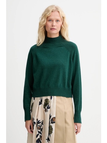 πουλόβερ κασμίρ twinset χρώμα πράσινο, 252tt3531 100%