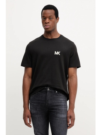βαμβακερό μπλουζάκι michael kors ανδρικό, χρώμα μαύρο