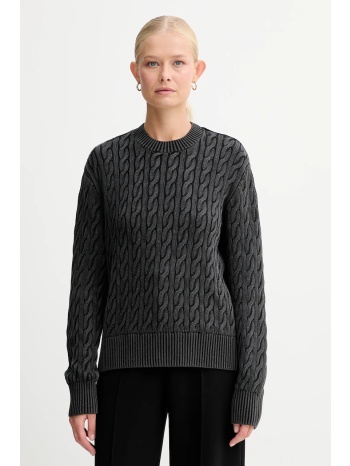 βαμβακερό πουλόβερ levi`s χρώμα μαύρο, 0037s 100% βαμβάκι