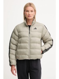 μπουφάν adidas essentials climawarm χρώμα: πράσινο, jx7809 100% πολυεστέρας