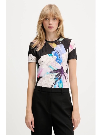 μπλουζάκι desigual viena χρώμα μαύρο, 25wwtk52 94%