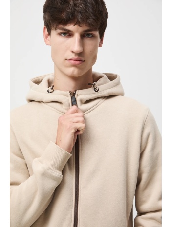 μπλούζα medicine χρώμα μπεζ, με κουκούλα κύριο υλικό 70%