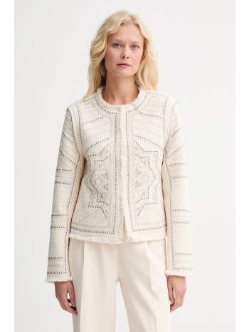 σακάκι morgan χρώμα μπεζ, vcliky κύριο υλικό 80%