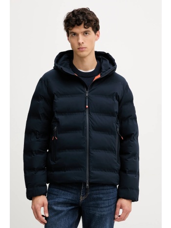 μπουφάν tommy hilfiger χρώμα ναυτικό μπλε, mw0mw40637 100%