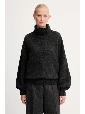 μάλλινο πουλόβερ sessun χρώμα γκρι, 25109034 90% μαλλί