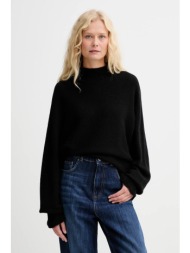 πουλόβερ με προσθήκη μαλλιού twinset χρώμα: μαύρο, 252tt3353 40% μαλλί, 30% βισκόζη, 20% πολυαμίδιο,