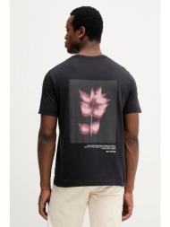 βαμβακερό μπλουζάκι marc o`polo ανδρικό, χρώμα: μαύρο, 5000007146 100% βαμβάκι