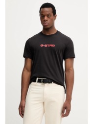 βαμβακερό μπλουζάκι g-star ανδρικό, χρώμα: μαύρο, d26832.d975 100% οργανικό βαμβάκι