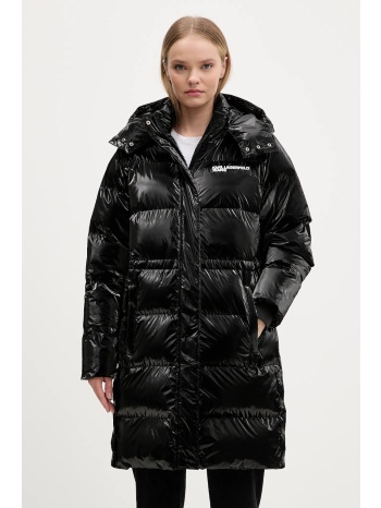 μπουφάν karl lagerfeld jeans χρώμα μαύρο, a4w15059 υλικό