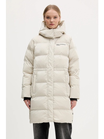 μπουφάν karl lagerfeld jeans χρώμα μπεζ, a4w15059 υλικό 1