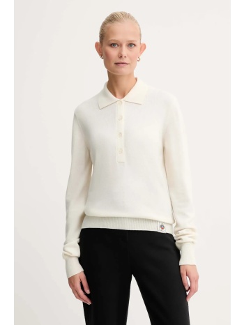 πουλόβερ κασμίρ bally χρώμα μπεζ, wkn0ap 100% κασμίρι