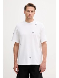 βαμβακερό μπλουζάκι united colors of benetton ανδρικό, χρώμα: άσπρο, 325ru10al 100% βαμβάκι