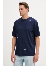 βαμβακερό μπλουζάκι united colors of benetton ανδρικό, χρώμα: ναυτικό μπλε, 325ru10al 100% βαμβάκι