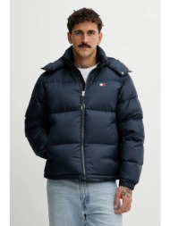 μπουφάν με επένδυση από πούπουλα tommy jeans χρώμα: ναυτικό μπλε, dm0dm22036 κύριο υλικό: 100% πολυε