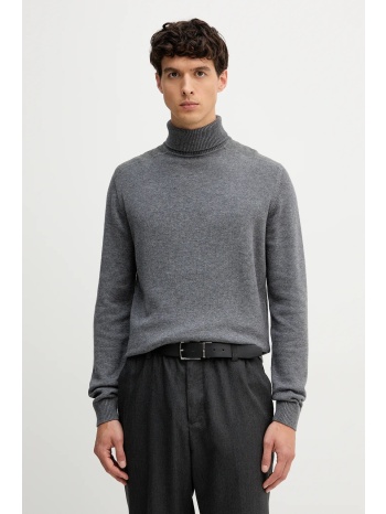 πουλόβερ με προσθήκη μαλλιού karl lagerfeld χρώμα γκρι