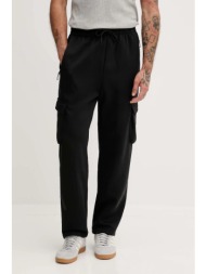 παντελόνι φόρμας adidas adidas x z.n.e ανδρικό, χρώμα: μαύρο, jm6057 57% πολυεστέρας, 43% βαμβάκι