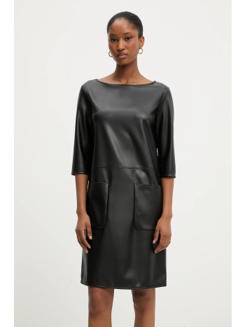 φόρεμα mm dionigi χρώμα μαύρο, 2526626087600 100% τεχνητό