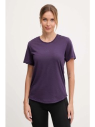 μπλουζάκι γιόγκα adidas performance motion χρώμα: μοβ, jm4484 70% πολυεστέρας, 30% βαμβάκι