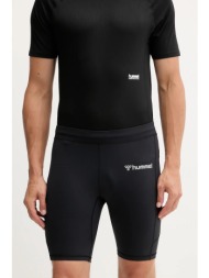 σορτς προπόνησης hummel ανδρικό, χρώμα: μαύρο, 227252 78% πολυαμίδιο, 22% ελαστάν