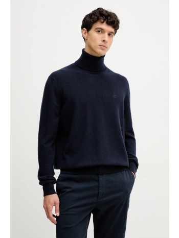 πουλόβερ κασμίρ bally ανδρικό, χρώμα ναυτικό μπλε, mkn08o