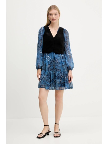 φόρεμα και γιλέκο desigual chaleco χρώμα ναυτικό μπλε