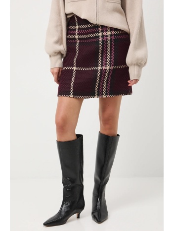 φούστα medicine χρώμα μπορντό κύριο υλικό 100%