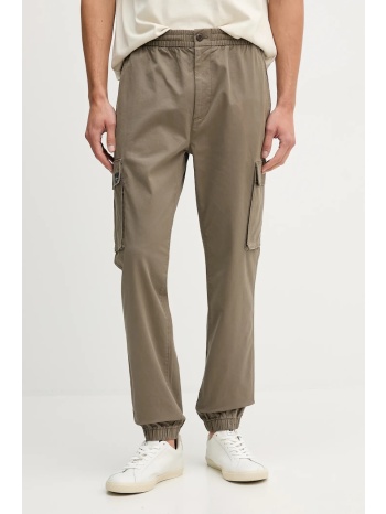 παντελόνι calvin klein jeans χρώμα καφέ, lv04rd608g 97%