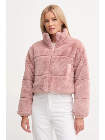 μπουφάν δυο όψεων save the duck yuki χρώμα ροζ