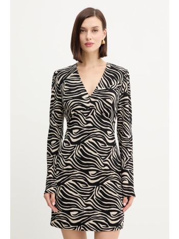 φόρεμα morgan χρώμα μαύρο, rfara υλικό 1 95% πολυεστέρας