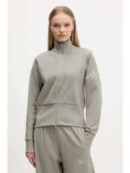 μπλούζα adidas all szn winterized χρώμα: πράσινο, jw7435 93% βαμβάκι, 7% σπάντεξ