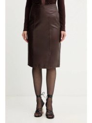 δερμάτινη φούστα herve ...