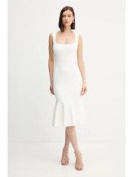 φόρεμα herve leger camille χρώμα: άσπρο, dsp8535748 83% ανακυκλωμένο ρεγιόν, 17% πολυεστέρας