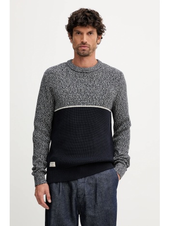 βαμβακερό πουλόβερ pepe jeans ανδρικό, χρώμα ναυτικό μπλε