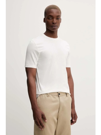 βαμβακερό μπλουζάκι hugo ανδρικό, χρώμα μπεζ, 50542969