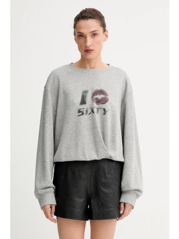φούτερ από μαλλί και μείγμα miss sixty χρώμα γκρι