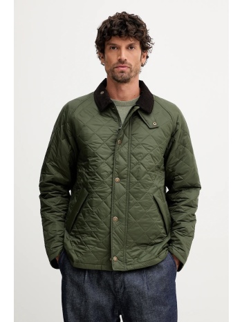μπουφάν barbour χρώμα πράσινο, mqu1864 υλικό 1 100%