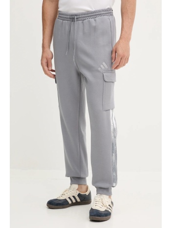 παντελόνι φόρμας adidas seasonal aop ανδρικό, χρώμα γκρι