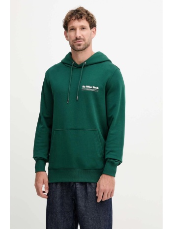 βαμβακερή μπλούζα tommy hilfiger χρώμα πράσινο, με