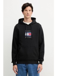 βαμβακερή μπλούζα tommy hilfiger χρώμα: μαύρο, με κουκούλα, mw0mw41332 κύριο υλικό: 100% βαμβάκι
πλέ