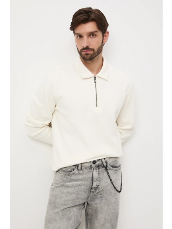 μπλούζα medicine χρώμα μπεζ 65% βαμβάκι, 30% πολυεστέρας