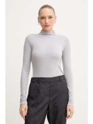 πουκάμισο μακρυμάνικο με μείγμα μαλλιού mos mosh petri χρώμα: γκρι, 172890 81% lyocell, 14% μαλλί, 5