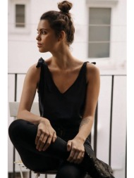 βαμβακερό τοπ muuv. χρώμα: μαύρο, 0 100% βαμβάκι