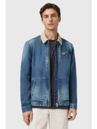 τζιν μπουφάν allsaints rothwell χρώμα: μπλε, m030od 100% οργανικό βαμβάκι