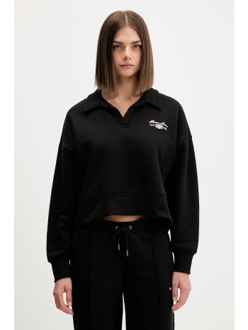 μπλούζα guess jeans χρώμα μαύρο, w5bq09 kc811 κύριο υλικό